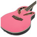 Deluxe Roundback Electro Acoustic Guitar by Gear4music, Pink