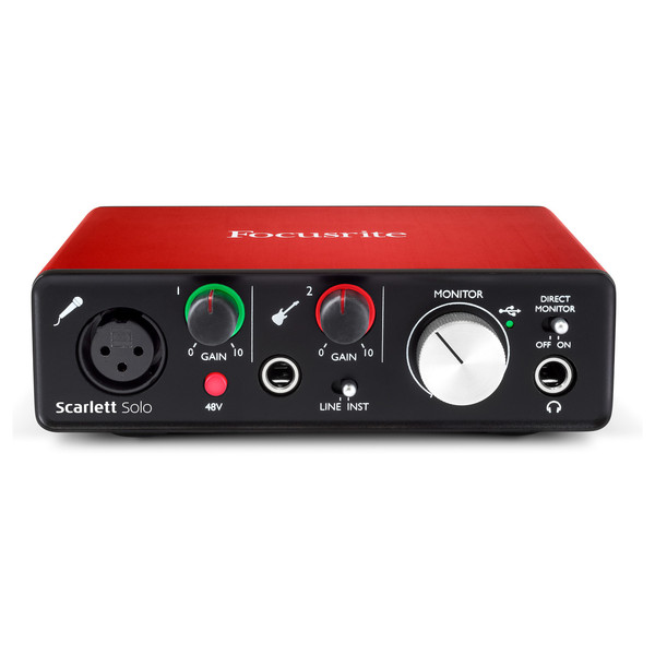 Focusrite Scarlett Solo MKII - Front Elevated