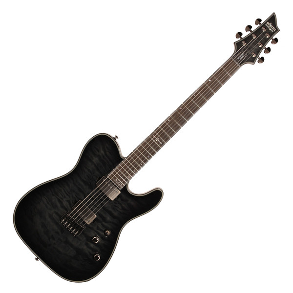 Schecter Hellraiser Hybrid PT Electric Guitar, Trans Black Burst