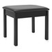 Piano Stool with Storage by Gear4music, Black