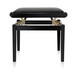 Adjustable Piano Stool by Gear4music, Polished Ebony