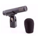 PRO37 Condenser Microphone, Front Angled Right with Pop Shield