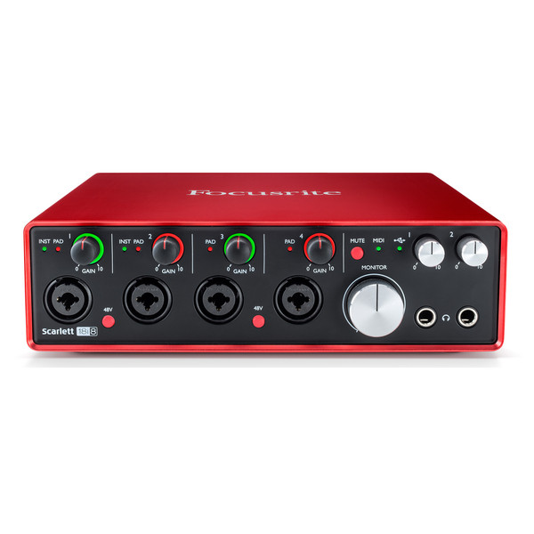 Focusrite Scarlett 18i8 MKII - Front Elevated