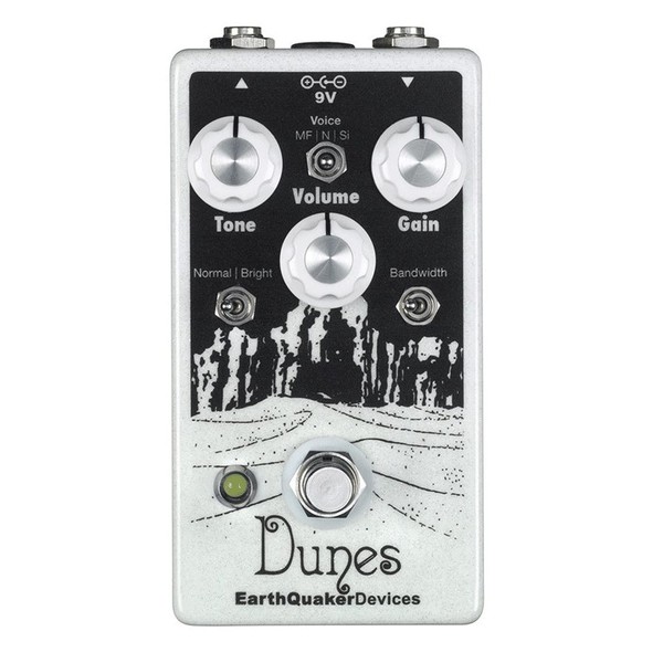 EarthQuaker Devices Dunes Mini Mega Ultimate Overdrive Top Panel