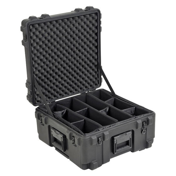 SKB R Series 2222-12 Waterproof Case (With Dividers) - Angled Open
