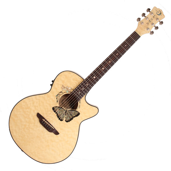 Luna Fauna Butterfly Electro Acoustic Guitar