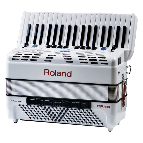 DISC Roland FR-3X V-Accordion, White at Gear4music