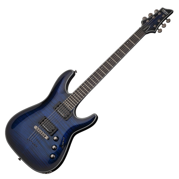 Schecter Blackjack SLS C-1 P Electric Guitar, See-Thru Blue Burst