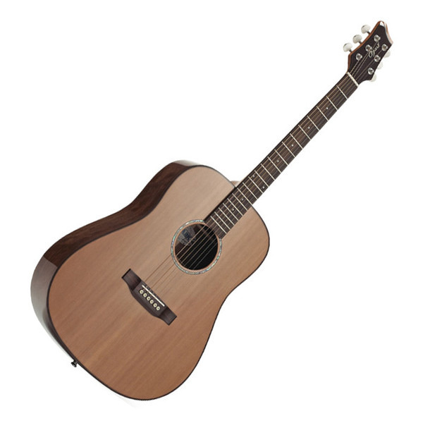 Ozark D Model Acoustic Folk Guitar, Natural