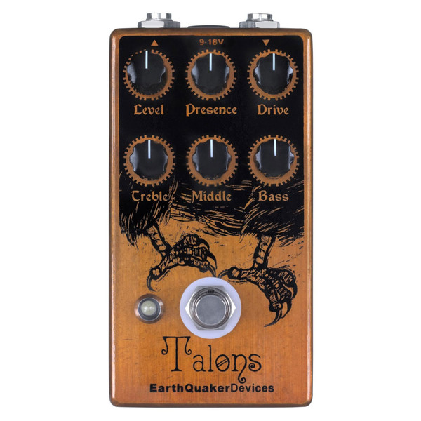 EarthQuaker Devices Talons High Gain Overdrive Top Panel