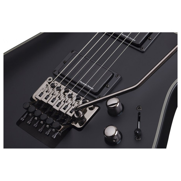 Schecter Blackjack SLS C-1 Floyd Rose A Electric Guitar, Satin Black