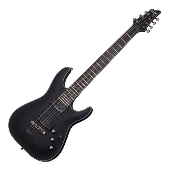 Schecter Blackjack SLS C-7 P Electric Guitar, Satin Black