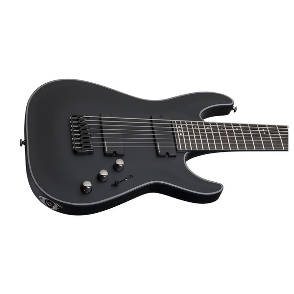 Schecter Blackjack SLS C-8 A Electric Guitar, Satin Black at