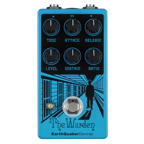 EarthQuaker Devices The Warden Optical Compressor Top Panel