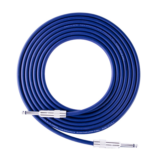 Lava Cable Blue Demon Instrument Cable 30ft, Blue Image