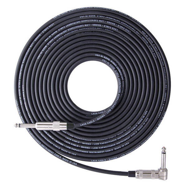 Lava Cable MAGMA Angled Instrument Cable 15ft, Black Image