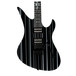 Schecter Synyster Custom Electric Guitar, Black with Silver Pin Stripes