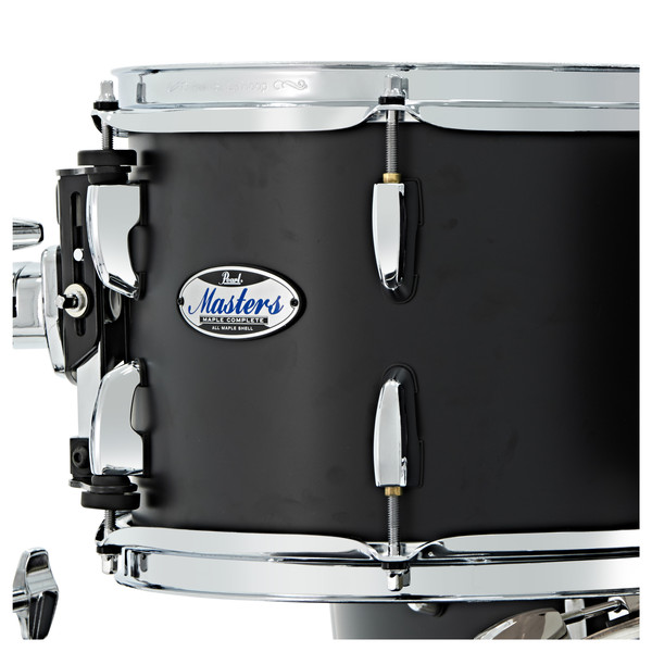 Pearl Masters Custom Complete 22" Shell Pack, Matt Caviar Black