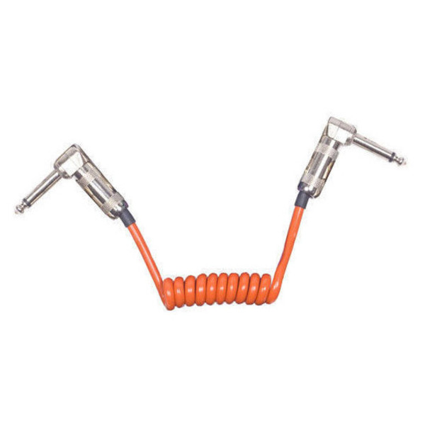 Lava Cable Mini Coil Angled Patch Cable 6"-12", Orange Main Image