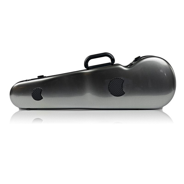 BAM 2002XL Hightech Shaped Violin Case, Silver Carbon
