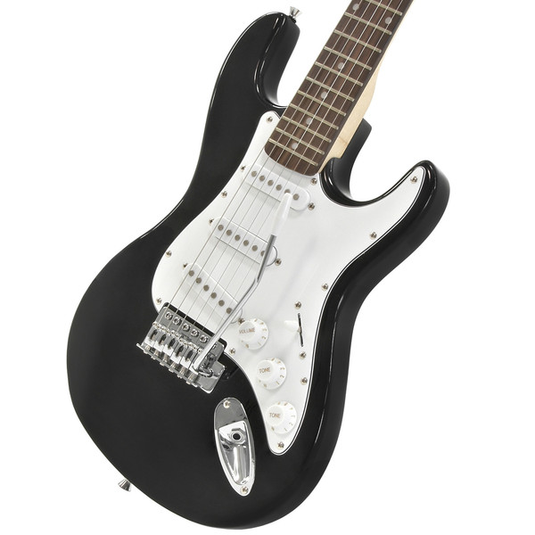 3/4 LA Electric Guitar by Gear4music, Black