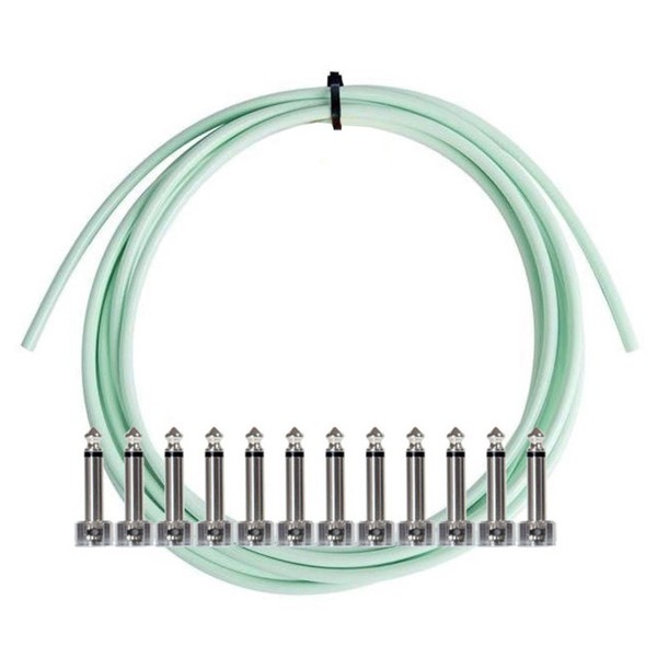 Lava Cable Piston Pedalboard Kit Solder Free 6 Pack, Surf Green Image