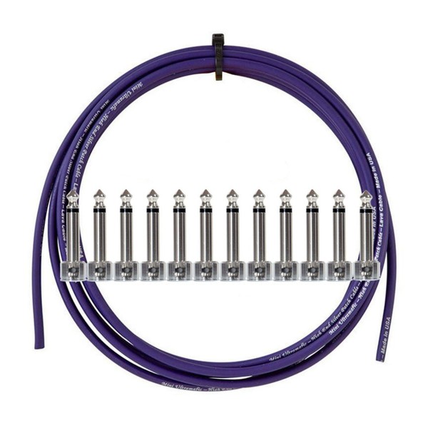 Lava Cable High End Piston Pedalboard Kit Solder Free 6 Pack, Purple Image