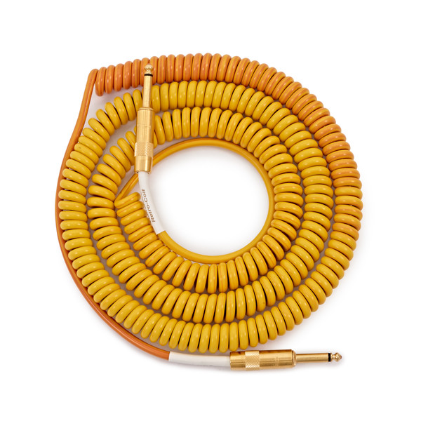 Lava Cable Morph Coil Instrument Cable 25ft, Orange to Yellow