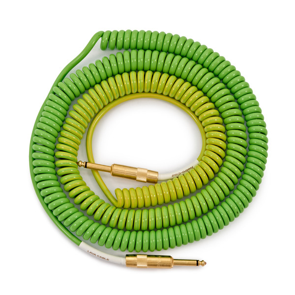 Lava Cable Morph Coil Instrument Cable 25ft, Green to Blue