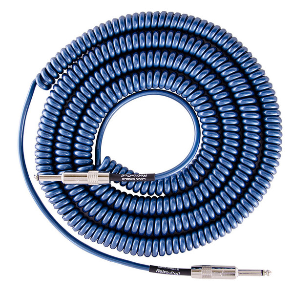 Lava Cable Retro Coil Instrument Cable 20ft, Metallic Blue  Image