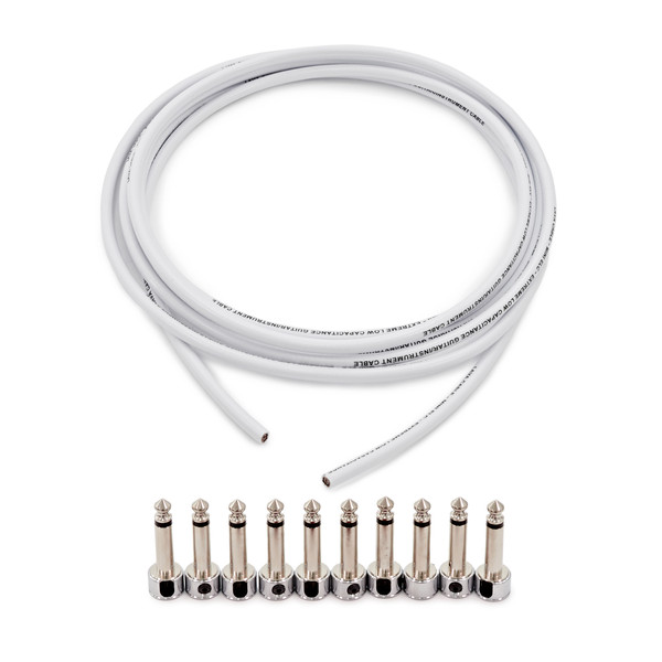 Lava Cable Piston Solder Free Pedalboard Kit, White