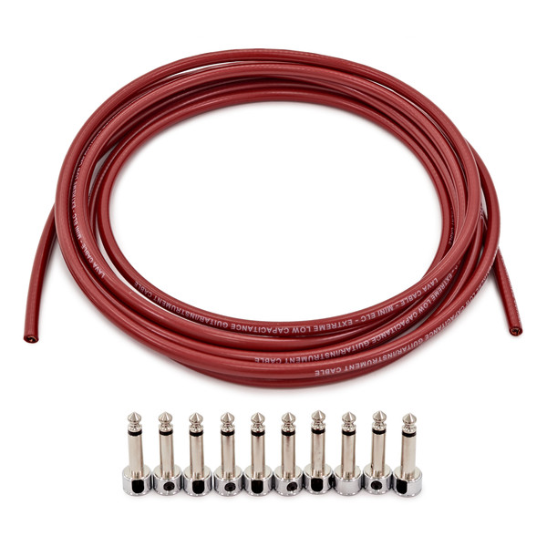 Lava Cable Piston Solder Free Pedalboard Kit, Red