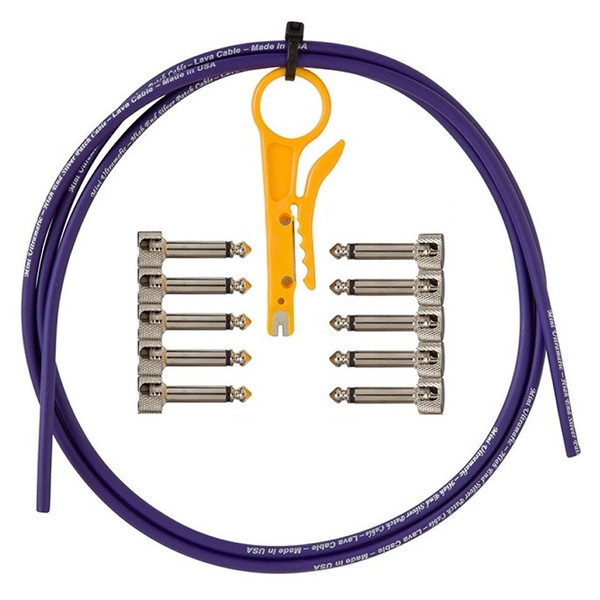 Lava Cable High End TightRope Solder Free Pedal Board Kit, Purple Image