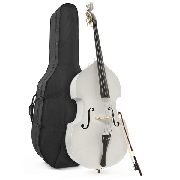 Student 3/4 Double Bass, White by Gear4music