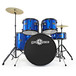 BDK-1 Full Size Starter Drum Kit by Gear4music, Blue