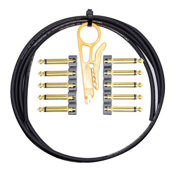 Lava Cable Original Solder Free Black/Gold Cable Kit, Black Image