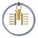 Lava Cable Original Solder Free Black/Gold Cable Kit, Carolina Blue Image