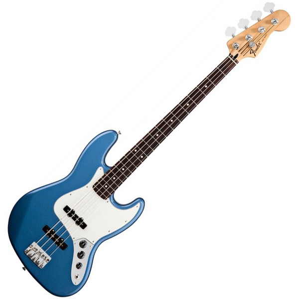 Fender Standard Jazz Bass Guitar, RW, Lake Placid Blue