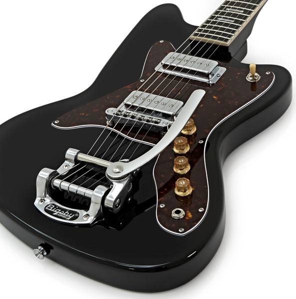 Silvertone 1478 リイシュー Silvertone 1478 Electric Guitar, Black - Nearly New at Gear4music