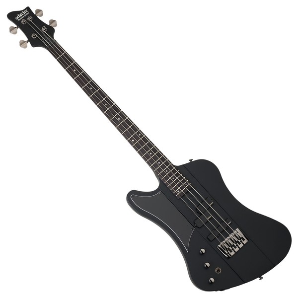 Schecter Nikki Sixx Left Handed Bass Guitar, Satin Black