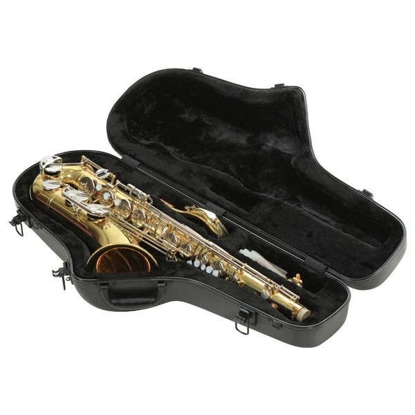 SKB Contoured Pro Tenor Sax Case - Angled Open 2