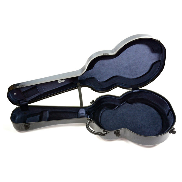 BAM 8004XL Hightech Arch Top 16" Guitar Case, Black Carbon Look