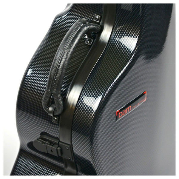 BAM 8004XL Hightech Arch Top 16" Guitar Case, Black Carbon Look