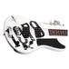 Schecter Simon Gallup Ultra Spitfire Bass Guitar, White