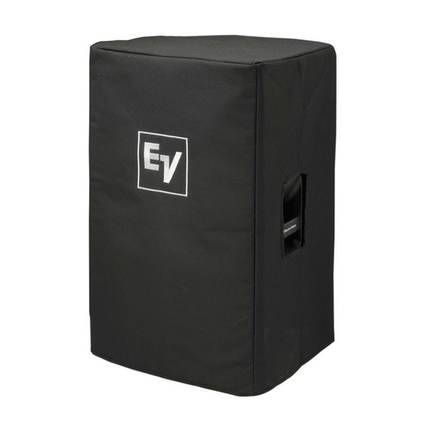Electro-Voice Padded Cover for ETX-12P Speakers with EV Logo, Front Angled Left