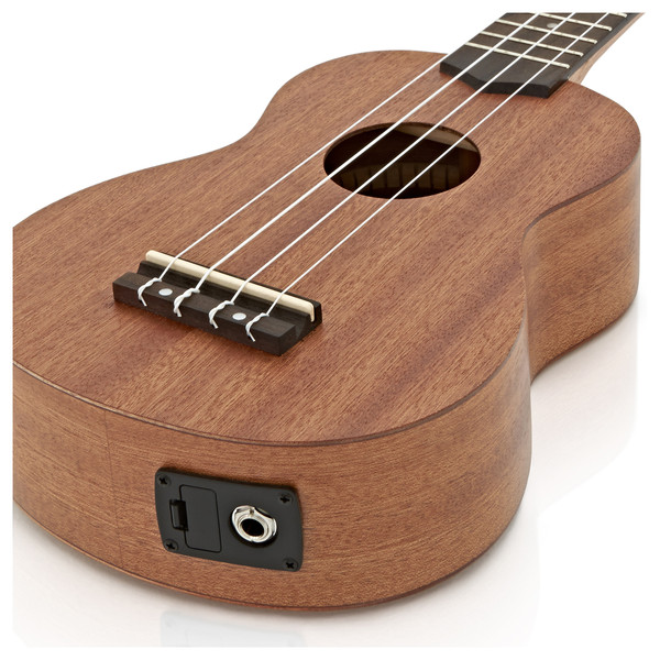 Deluxe Electro Acoustic Soprano Ukulele by Gear4music