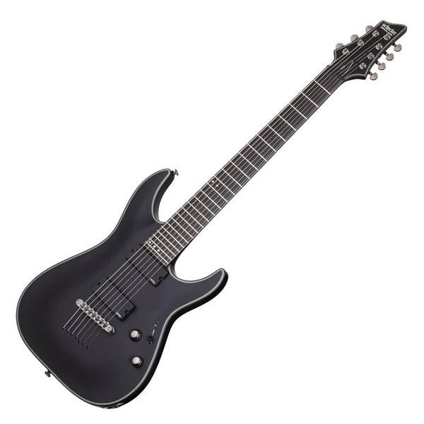 Schecter Maus C-7 Electric Guitar, Satin Black