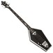 Schecter Sean Yseult Left Handed Casket Bass Guitar, Black