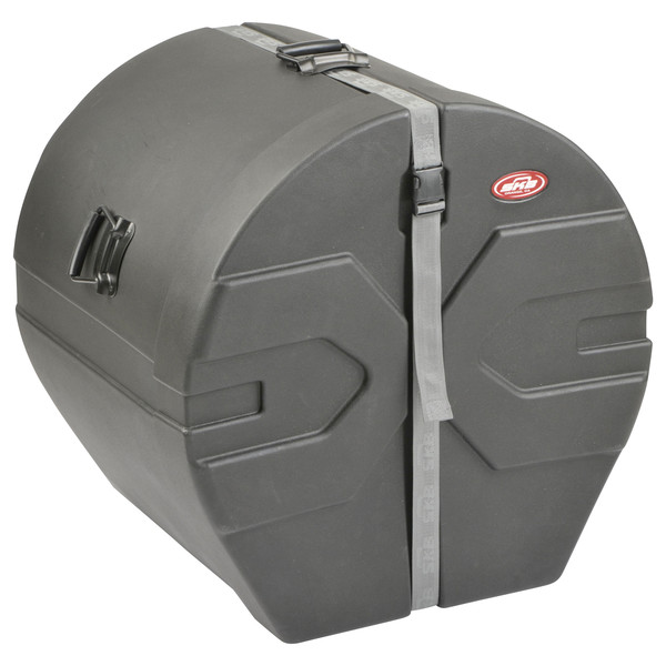 SKB 18" x 22" Bass Drum Case With Padded Interior - Angled Closed 2