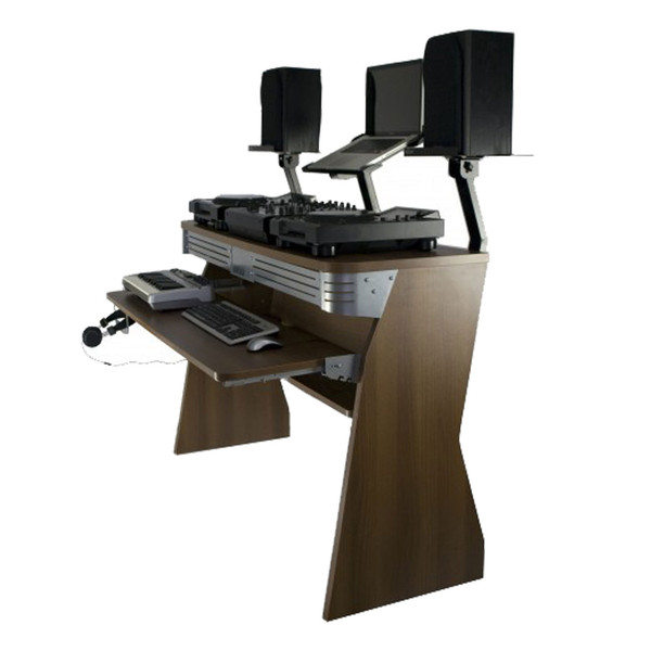 Sefour X60 Studio DJ Desk, Tobacco Walnut